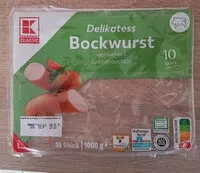 Mängden socker i Delikatess Bockwurst geräuchert