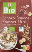 Mängden socker i Bio Schoko-Banane-Knusper-Müsli