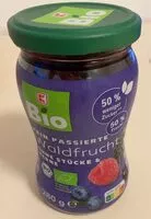 Mängden socker i Fein passierte Waldfrucht