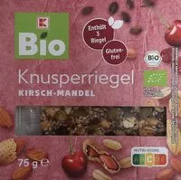 Mängden socker i Knusperriegel Mandel-Kirsch