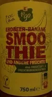 Mängden socker i Erdbeer-Banane Smoothie
