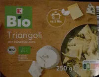 Mängden socker i Triangoli mit Käsefüllung