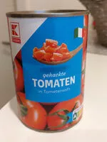 Mängden socker i Tomaten gehackt