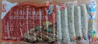 Mängden socker i Delikatess Nürnberger Rostbratwürstchen