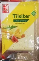 Mängden socker i Tilsiter fein würzig in Scheiben