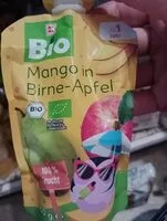 Mängden socker i quetschi Bio mango Apfel birne
