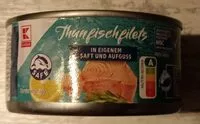 Mängden socker i Thunfischfilet in eigenem Saft und Aufguss