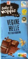 Mängden socker i Vegane Helle Schokolade mit Haferdrink