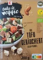 Mängden socker i Bio Tofu Geräuchert Sesam Mandel