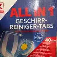 Mängden socker i All in One Geschirr Reinigertabs