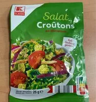 Mängden socker i Salat Croûtons mit Röstzwiebeln