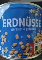 Mängden socker i Erdnüsse geröstet & gesalzen