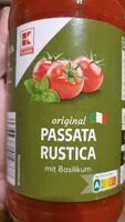 Mängden socker i Passata Rustica passierte Tomate