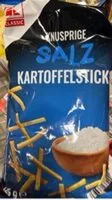 Mängden socker i Knusprige Salz Kartoffelsticks