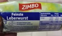 Mängden socker i Feinste Leberwurst