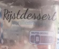 Mängden socker i rijstdessert vanille