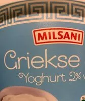 Mängden socker i Griekse stijl yoghurt 2% vet