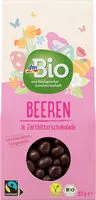 Mängden socker i Beeren in Zartbitterschokolade