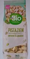 Mängden socker i Bio-Pistazien, geröstet & gesalzen
