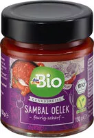 Mängden socker i Sambal Oelek feurig scharf