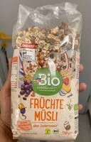 Mängden socker i Früchte Müsli