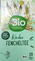 Mängden socker i Kinder Fencheltee