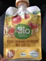 Mängden socker i Apfel banane erdbeere mit hafer