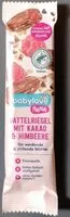 Mängden socker i Dattelriegel mit Kakao und Himbeere