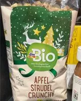 Mängden socker i Muesli crunchy pommes strudel