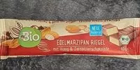 Mängden socker i Edelmarzipan Riegel mit Honig und Zartbitterschokolade