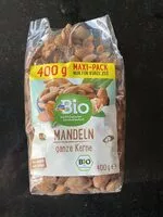 Mängden socker i unsalted almonds