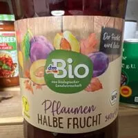 Mängden socker i Pflaumen Halbe Frucht