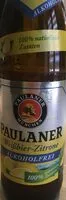 Mängden socker i Paulaner Weißbier-zitrone Alkoholfrei