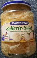 Mängden socker i Sellerie-Salat in Streifen, süß-sauer eingelegt