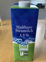 Mängden socker i Haltbare Heumilch 3,5% Fett