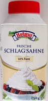 Mängden socker i Frische Schlagsahne 32% Fett