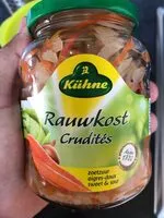 Mängden socker i Rauwkost crudités