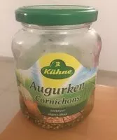 Mängden socker i Kühne Augurken Cornichons Zoetzuur 330g