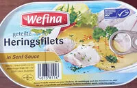 Mängden socker i geteilte Heringsfilets in Senf-Sauce