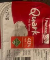 Mängden socker i Quark mit Sahne