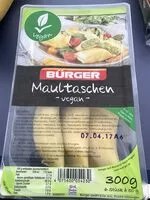 Mängden socker i Maultaschen - Vegan