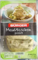 Mängden socker i Maultaschen gerollt