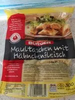 Mängden socker i Maultaschen mit Hähnchenfleisch