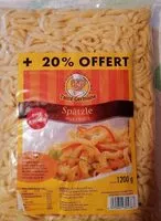 Mängden socker i Spaetzle