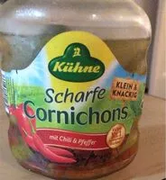 Mängden socker i Scharfe Cornichons
