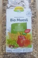 Mängden socker i Wholegrain bio muesli