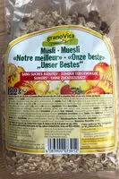 Mängden socker i Muesli "notre meilleur"