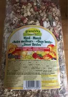 Mängden socker i Granovita Muesli Onze Beste Suikervrij