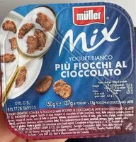 Mängden socker i Muller mix