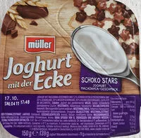 Mängden socker i Joghurt mit der Ecke: Schoko Stars